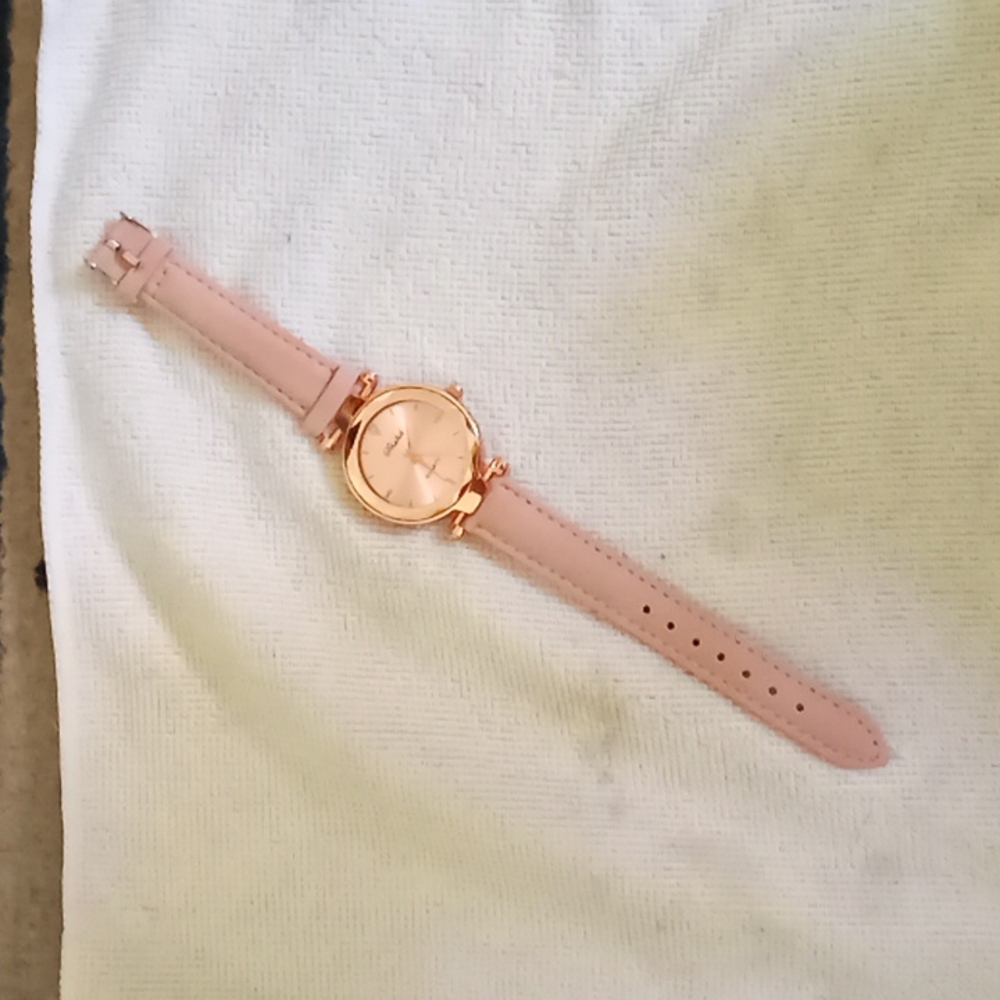 Womens rose pink watch